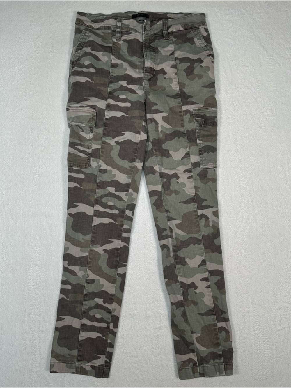 J. Crew Camo Cargo Pants 28T Tall Straight Utility Military Gorpcore Y2K